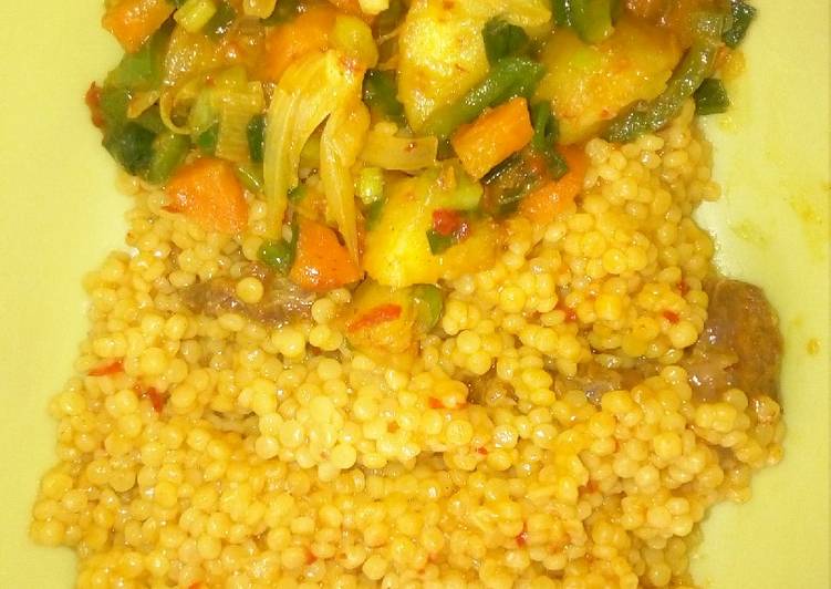 Recipe of Super Quick Homemade Cuscus with veggie sauce | This is Recipe So Quick You Must Undertake Now !!