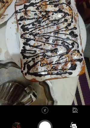صورة لوصفة كيكة بالكريمة 😍😍