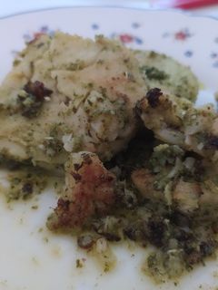 Una foto de Rodajas de merluza con salsa verde