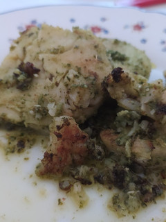 Una foto de Rodajas de merluza con salsa verde