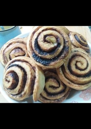 Kakaós csiga recept fotója