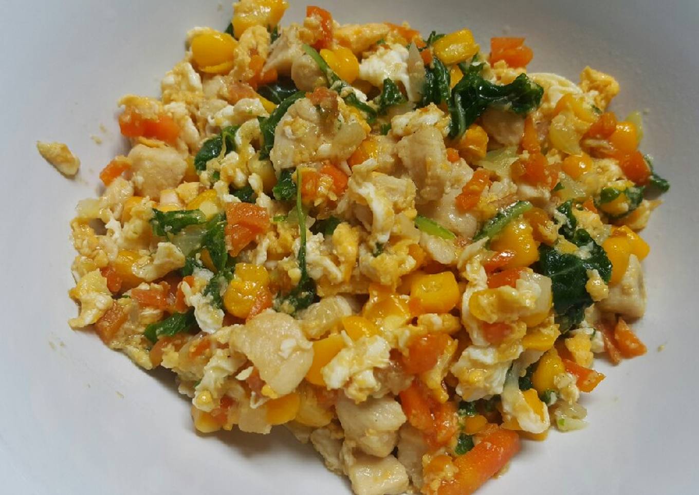Sayur Pelangi Anak: Chicken Vegie Egg