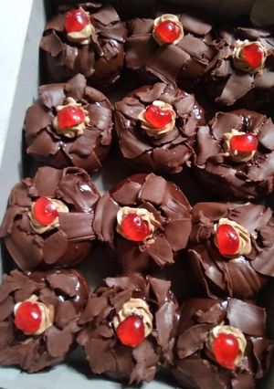 Foto resep Donat black forest