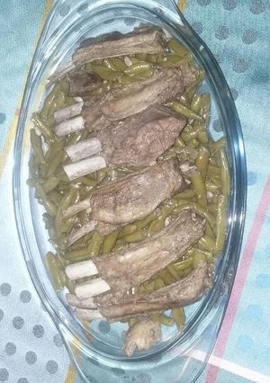 صورة لوصفة طريقة عمل لوبية بريش الغنم