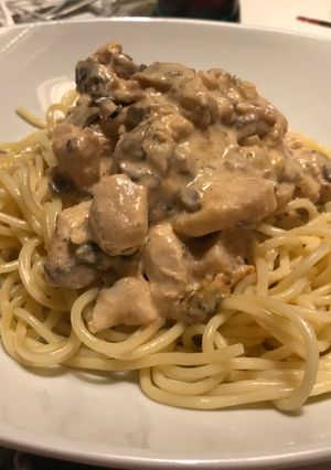 Krémsajtos gombás csirke recept fotója