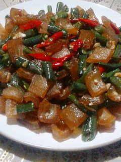 Foto resep 20. Tumis kikil kacang panjang #BikinRamadanBerkesan