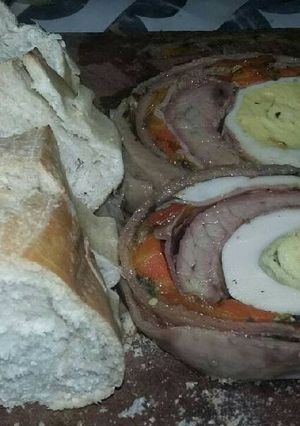 Una foto de Matambre casero