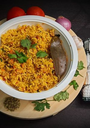 A picture of Tomato rice.