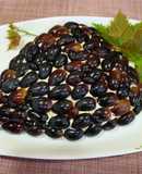 Салат з копченою курочкою і виноградом