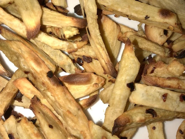 Langkah Gampang Menyiapkan Resep Baked sweet potato fries yang Lezat Sekali Anti Ribet, Mantap
