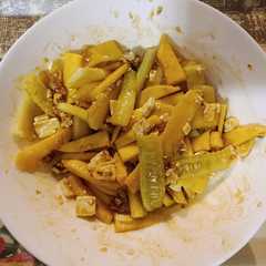 Una foto de Ensalada de Mango y pepino
