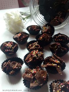 Foto resep Chocolate Cornflake Cookies