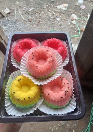 Foto resep Bolu semangka 🍉🍉