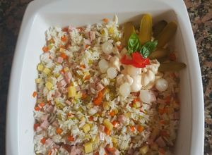 Una foto de Arroz "primavera" a mi manera. #delantaldorado