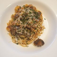 A picture of Shrimp and Tomato Spaghetti.