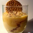 Vasos de flan & galletas príncipe