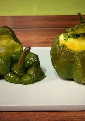 Una foto de Pimientos rellenos de tortilla de patatas