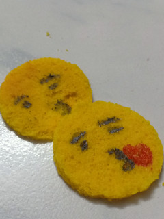 A picture of Emoji dhokla.
