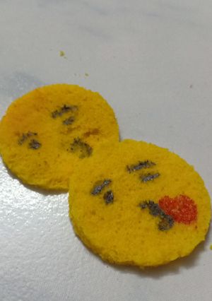 A picture of Emoji dhokla.