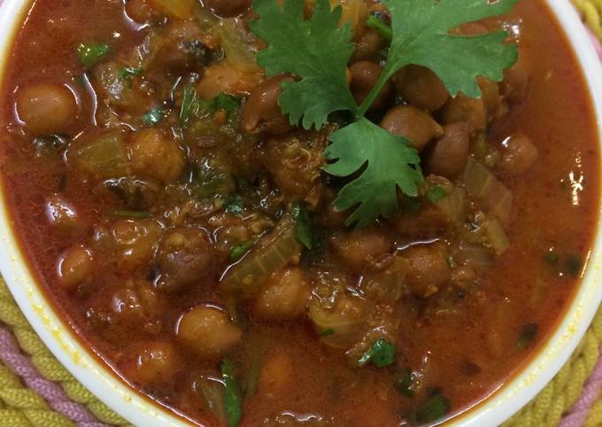 Recipe: Yummy KALA CHANA Gravy (black chickpeas)