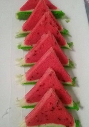 Foto resep Cake semangka kukus ala i a im