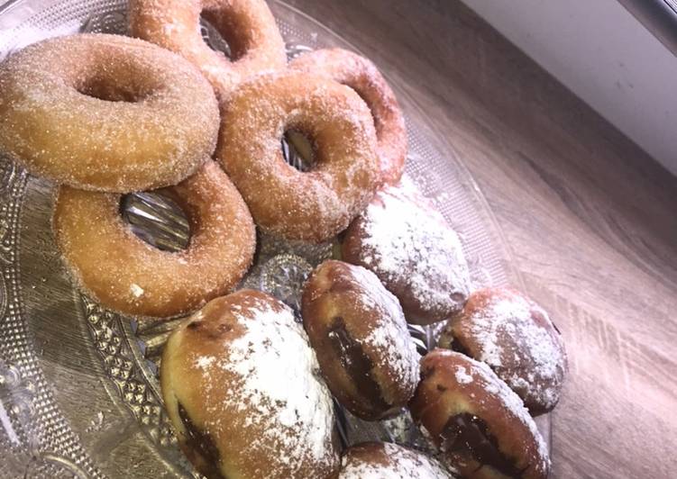 Bombas rellenas de nutella y donut os dejo el enlace por si queréis ver paso a paso