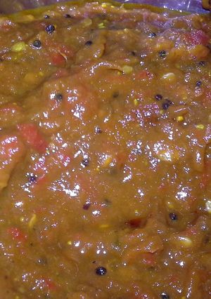A picture of Tomato Thokku.