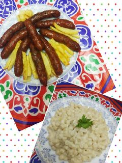 صورة لوصفة سجق محمر مع مكرونة وايت صوص 🍚