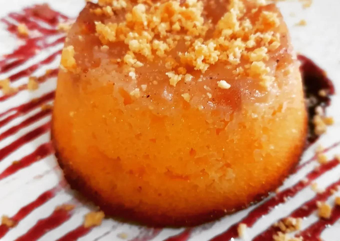 Minibizcochos sin gluten de yogurt con manzana y crema pastelera