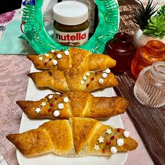 A picture of Nutella Croissants.