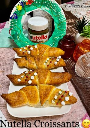 A picture of Nutella Croissants.