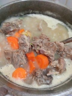 Foto resep SOP iga kambing kuah susu