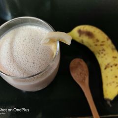 A picture of Delicious Chocolate 🍫 Banana🍌 Smoothie.