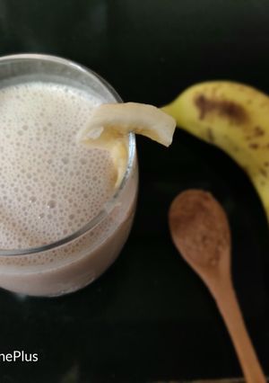 A picture of Delicious Chocolate 🍫 Banana🍌 Smoothie.