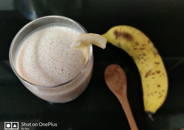 Recipe of Ultimate Delicious Chocolate 🍫 Banana🍌 Smoothie