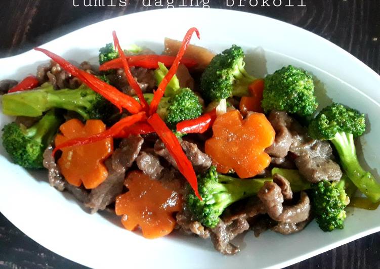 Resep Tumis daging sapi brokoli oleh Mama AL (Putri Rahayu) Cookpad