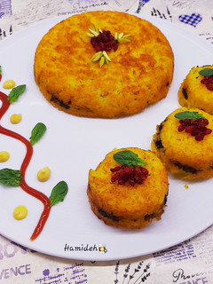 عکسی از دستور ته چین تک نفره با گوشت واسفناج 😍
