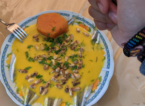 Una foto de Tiradito de pejerrey