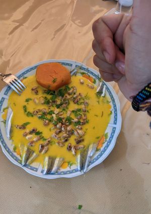Una foto de Tiradito de pejerrey