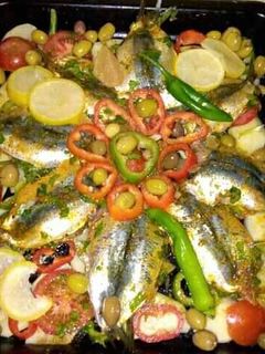 صورة لوصفة سمك بالخضر