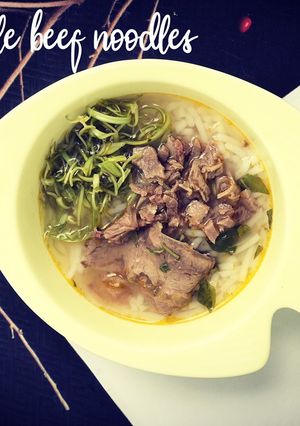 Hình của món Bún bò Huế.