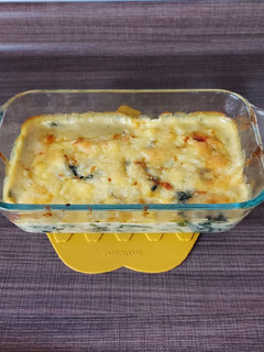 Una foto de Espinacas a la crema gratinadas