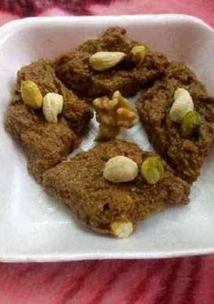 A picture of Jaggery Amruthaphala.