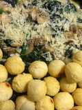 Guiso de espinaca con papas duquesas