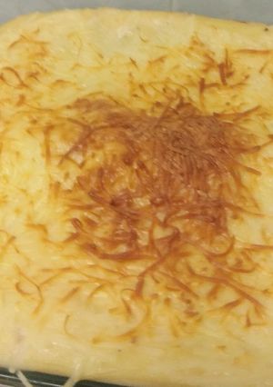 Una foto de Lasaña con cebolla caramelizada