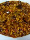 Arroz con higaditos de pollo