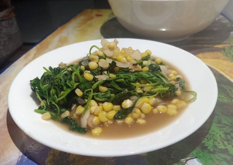 Tumis Bayam Jagung Manis