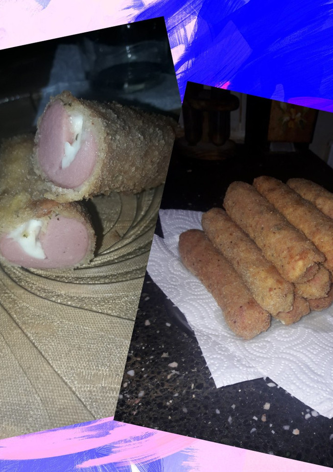 Una foto de Salchichas rebozadas 🤤 OPCIÓN 1