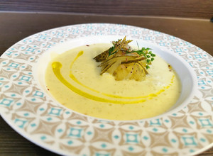Kovászos uborka, spárgatök krémleves recept fotója