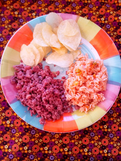 Una foto de Picadillo con Chuleta de Cerdo (La Danza Huehue)